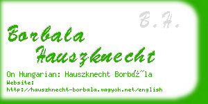 borbala hauszknecht business card